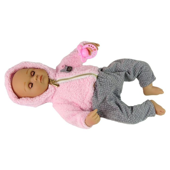 Lėlė kūdikiui su čiulptuku ir sauskelne Kiki Baby