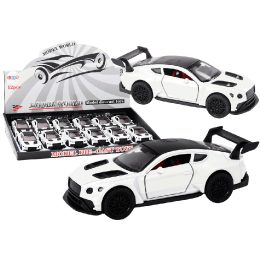 Metalinis sportinis automobilis 1:32, perlų baltumo, frikcinis