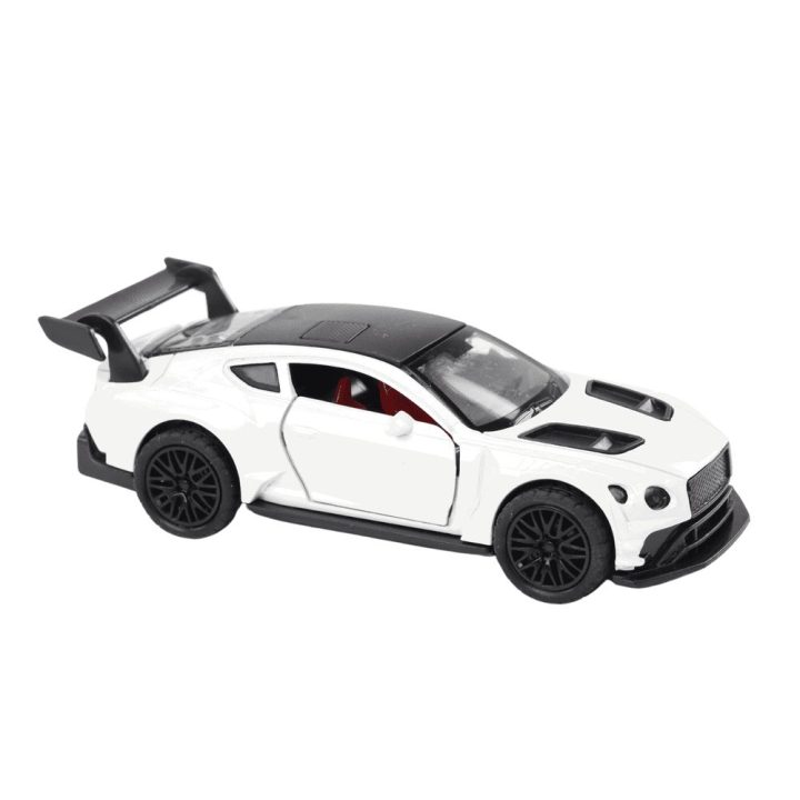 Metalinis sportinis automobilis 1:32, perlų baltumo, frikcinis