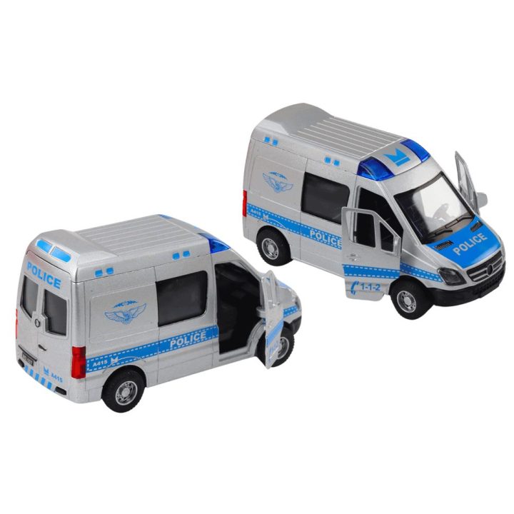 Policijos mikroautobusas vaikams 1:32 su garsais ir šviesomis