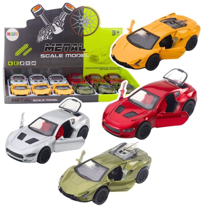 Metalinis sportinis automobilis vaikams su šviesomis ir garsais