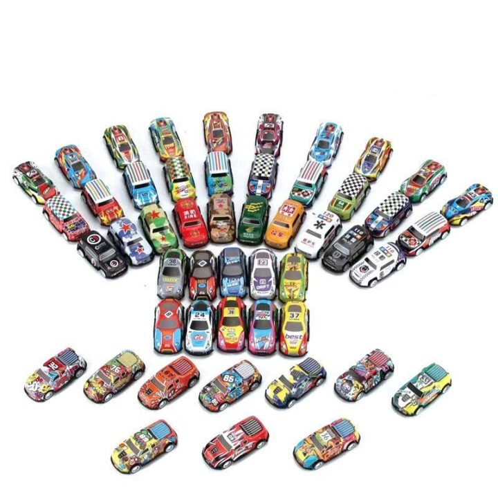 Vaikiškų spalvotų atgal traukiamų automobilių rinkinys, 25 vnt.