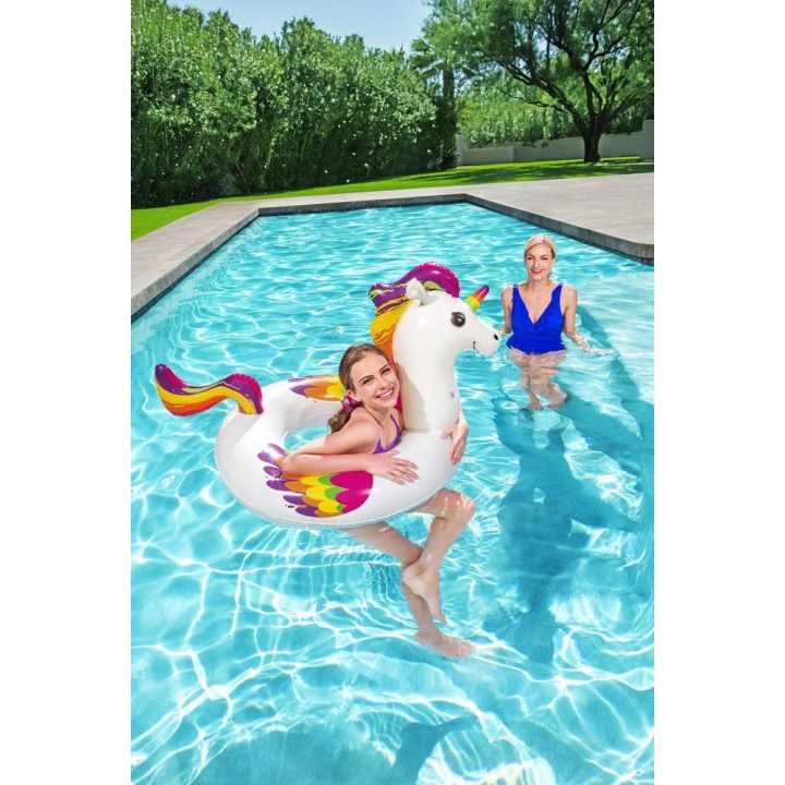 Pripučiamas vienaragio plaukimo ratas 119 × 91 cm Bestway