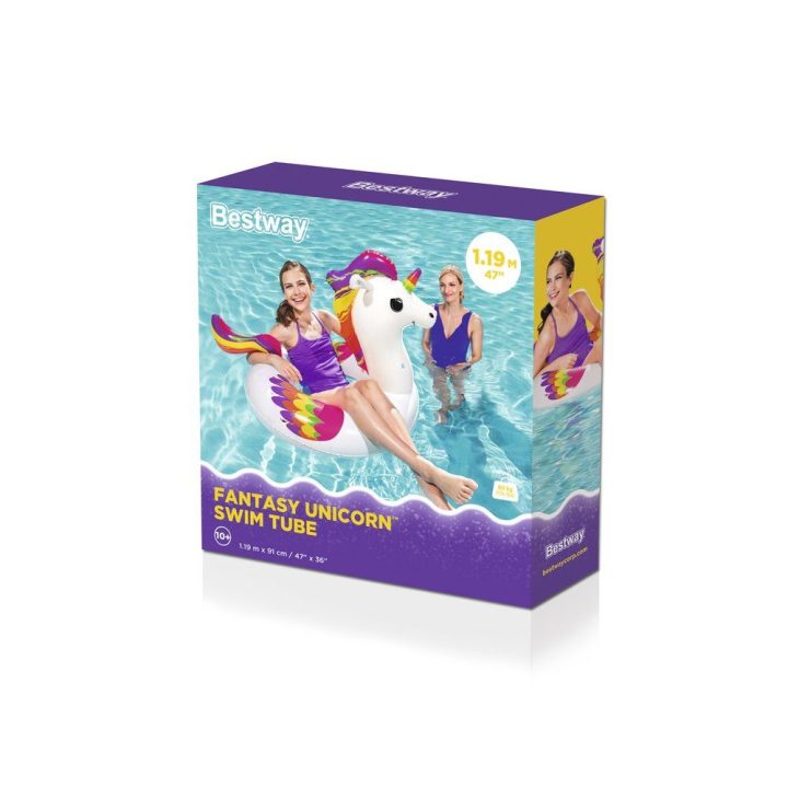 Pripučiamas vienaragio plaukimo ratas 119 × 91 cm Bestway