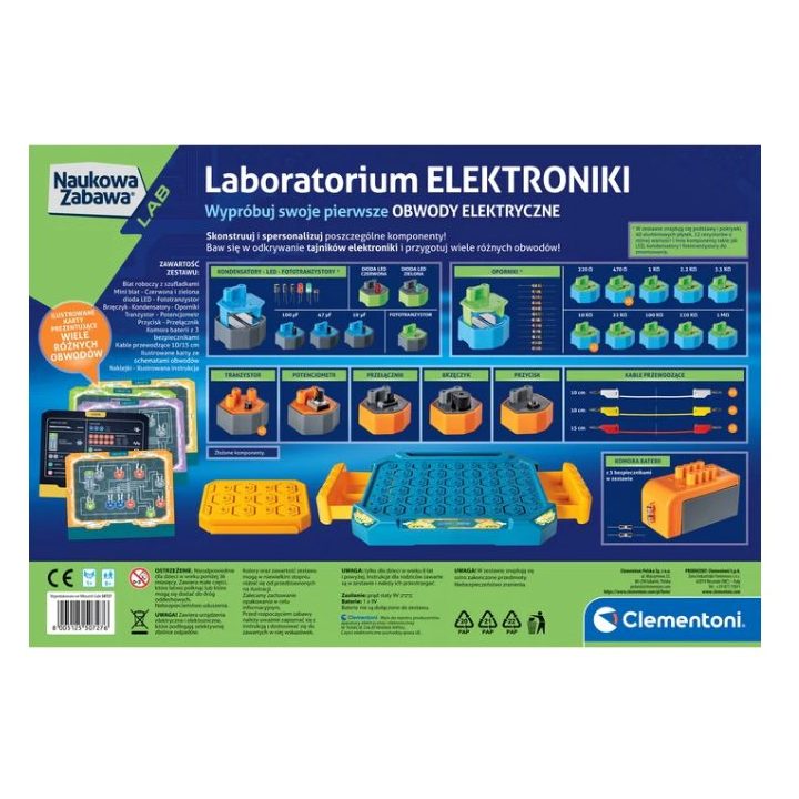 Elektronikos laboratorijos rinkinys vaikams Clementoni 50727