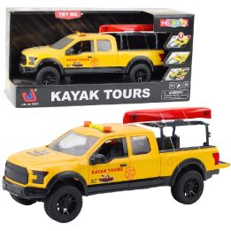 Geltonas visureigis su baidare ir garsais vaikams Jin Jia Toys