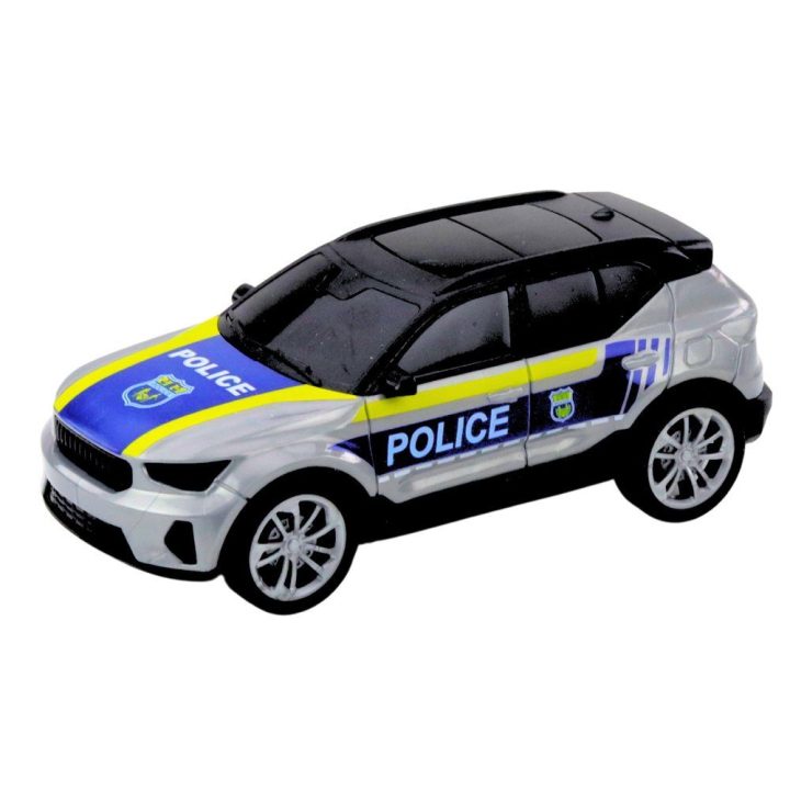 Policijos sunkvežimio, sraigtasparnio ir automobilio rinkinys su garsais ir šviesomis