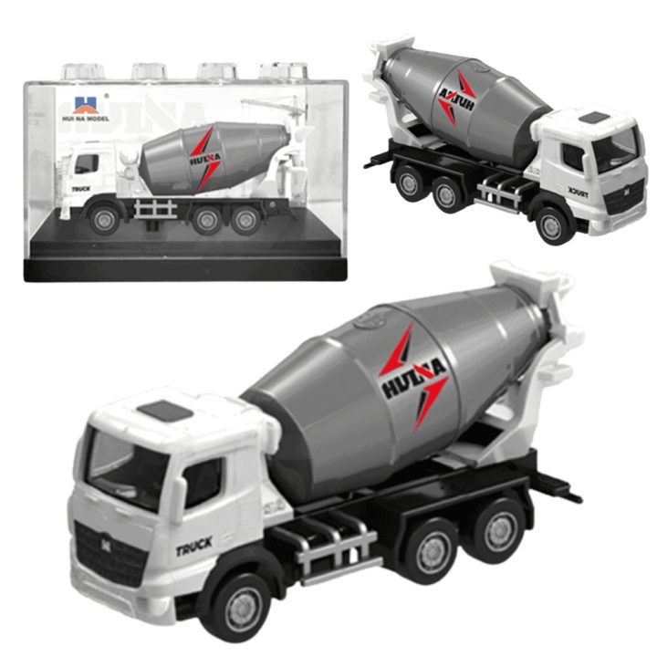 Betonvežis Huina 1:80 baltas metalinis