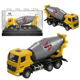 Betonvežis metalinis Huina geltonas 1:80 mastelio