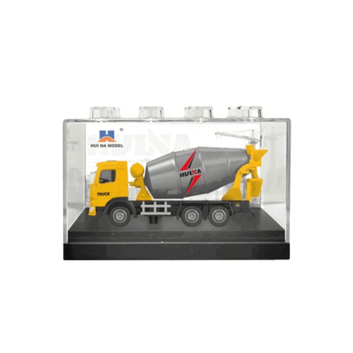 Betonvežis metalinis Huina geltonas 1:80 mastelio