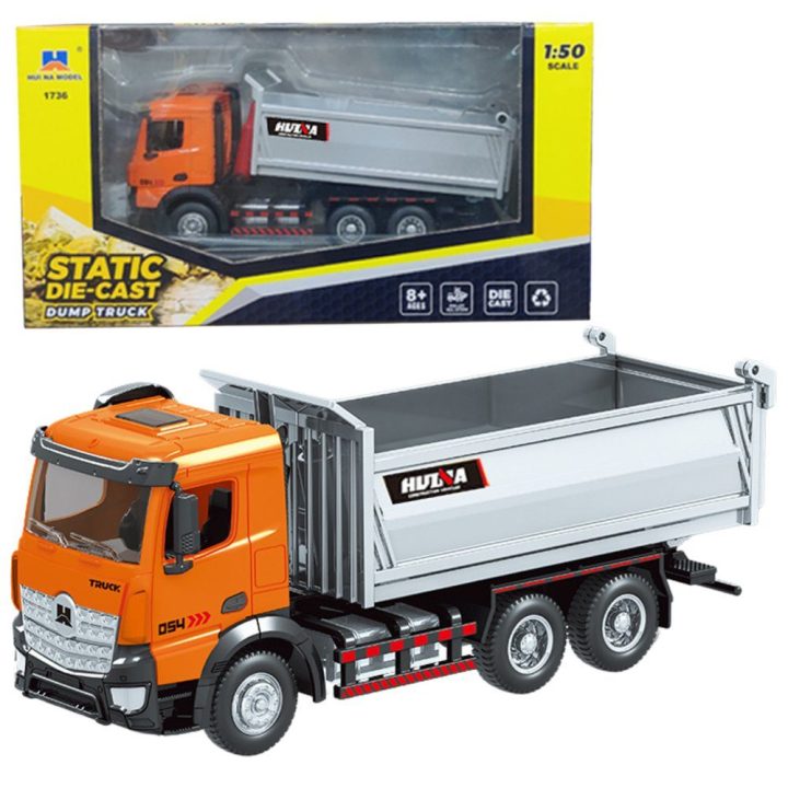 Metalinis savivartis Huina 1:50 oranžinis