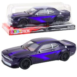 Žaislinis lenktyninis automobilis su inercine pavara, violetinis