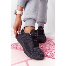 Moteriški sportiniai bateliai su COMFORT FOAM, juodi