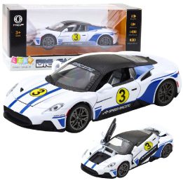 Metalinis lenktyninis automobilis su garsais ir šviesomis 1:22