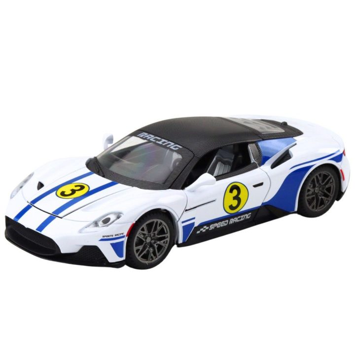 Metalinis lenktyninis automobilis su garsais ir šviesomis 1:22