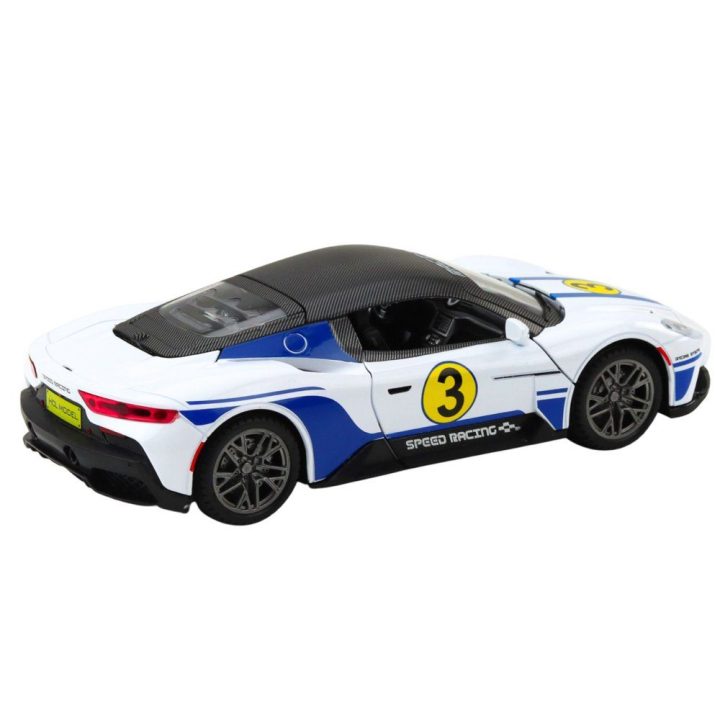 Metalinis lenktyninis automobilis su garsais ir šviesomis 1:22