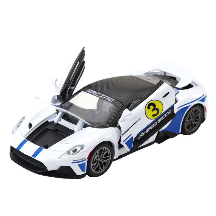 Metalinis lenktyninis automobilis su garsais ir šviesomis 1:22