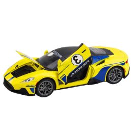 Metalinis sportinis automobilis vaikams su garsais ir šviesomis 1:22
