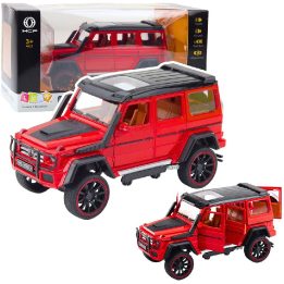 Metalinis visureigis žaislinis automobilis 1:22, raudonas