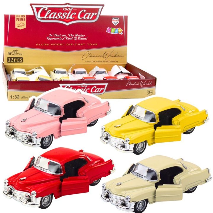 Klasikinis 1:32 mastelio 50-ųjų automobilio su atidaromomis durimis