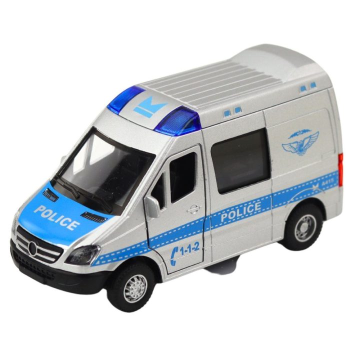 Policijos mikroautobusas vaikams su garsais ir šviesomis 1:32