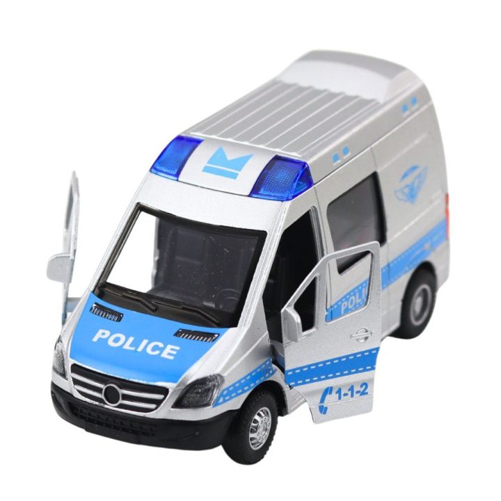 Policijos mikroautobusas vaikams su garsais ir šviesomis 1:32