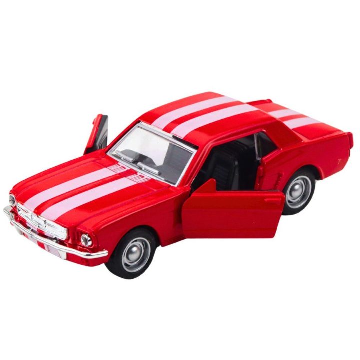 Klasikinis traukiamas modelinis automobilis 1:32 su atidaromomis durimis