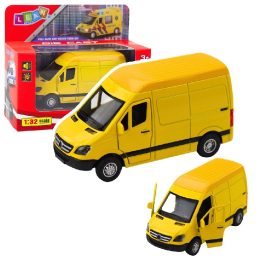 Žaislinis geltonas mikroautobusas su garsais ir šviesomis 1:32