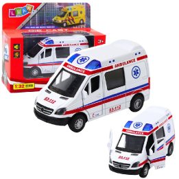 Greitosios pagalbos automobilio su garsais 1:32, baltas