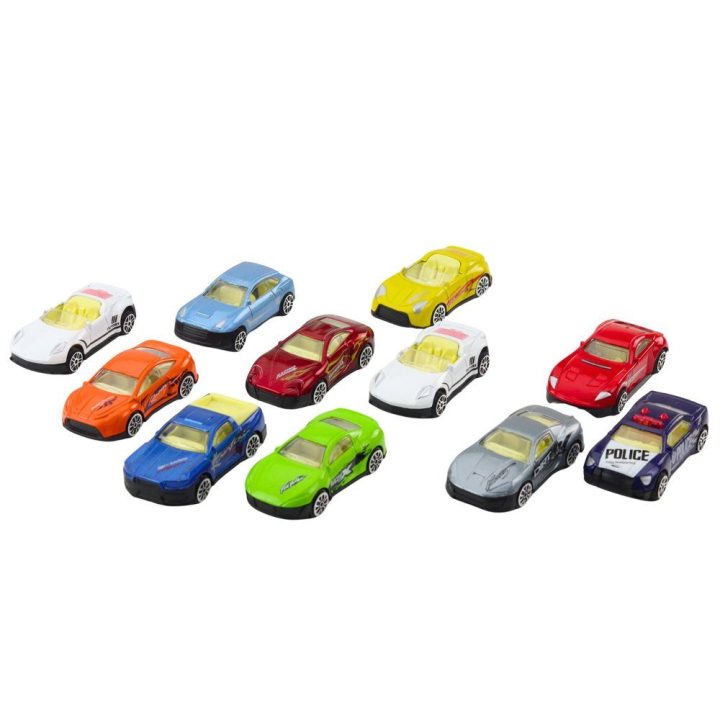 Sportinių automobilių rinkinys vaikams 1:64 su vamzdeliu