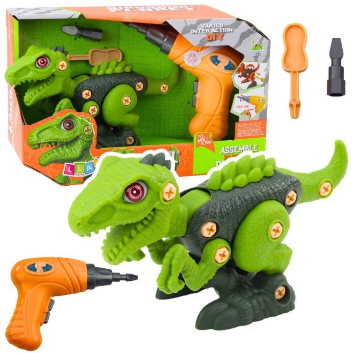 Žaislinis dinozauras su suktuvu vaikams DIY rinkinys