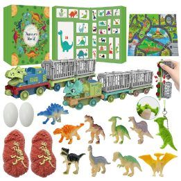 Vaikiškas advento kalendorius su dinozaurais ir priedais