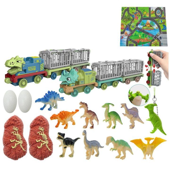 Vaikiškas advento kalendorius su dinozaurais ir priedais