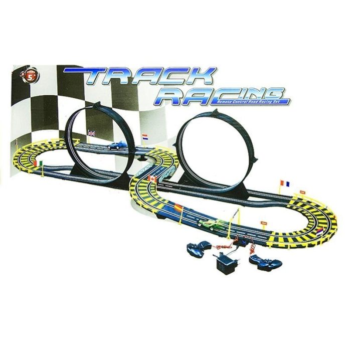Lenktynių trasa su 2 R/C automobiliais vaikams