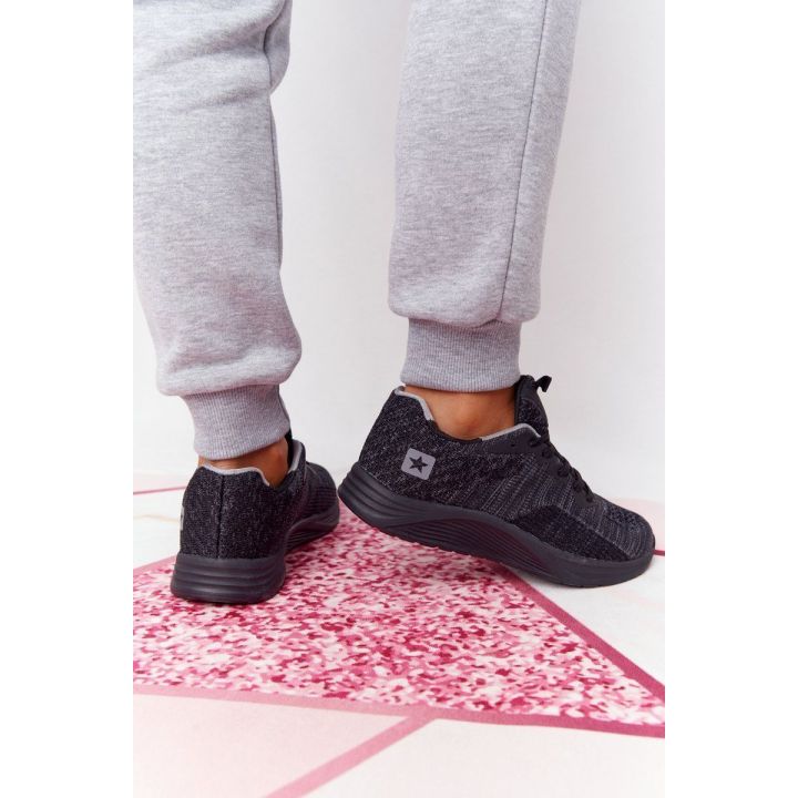 Moteriški sportiniai bateliai su COMFORT FOAM, juodi