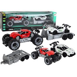 Žaislinių visureigių ir sportinių automobilių rinkinys vaikams