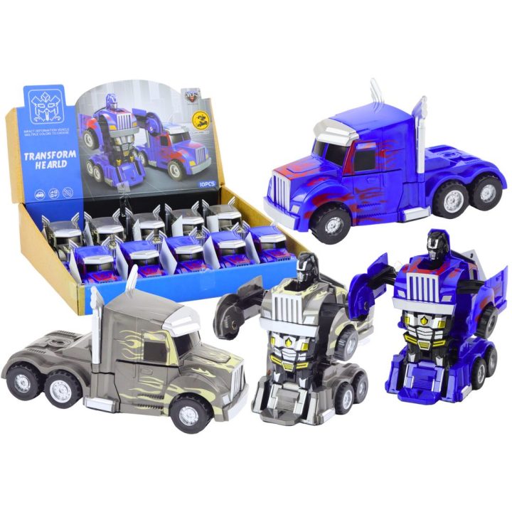 Transformeris sunkvežimis-robotas vaikams, 2 spalvų modeliai