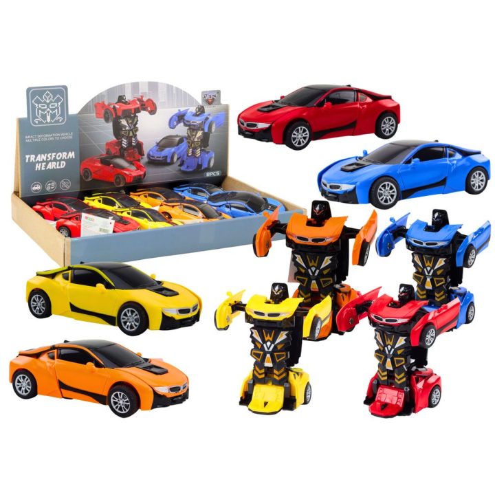 Transformeris-automobilis vaikams 2in1, 4 spalvų pasirinkimas