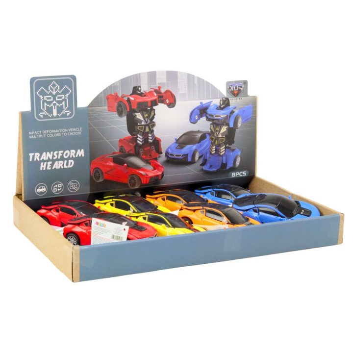 Transformeris-automobilis vaikams 2in1, 4 spalvų pasirinkimas