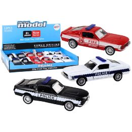 Žaisliniai tarnybiniai automobiliai vaikams 1:32, 12 vnt.