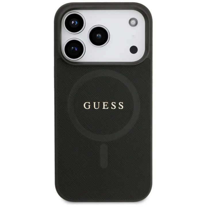 Telefono dėklas iPhone 17 Pro juodas su MagSafe Guess
