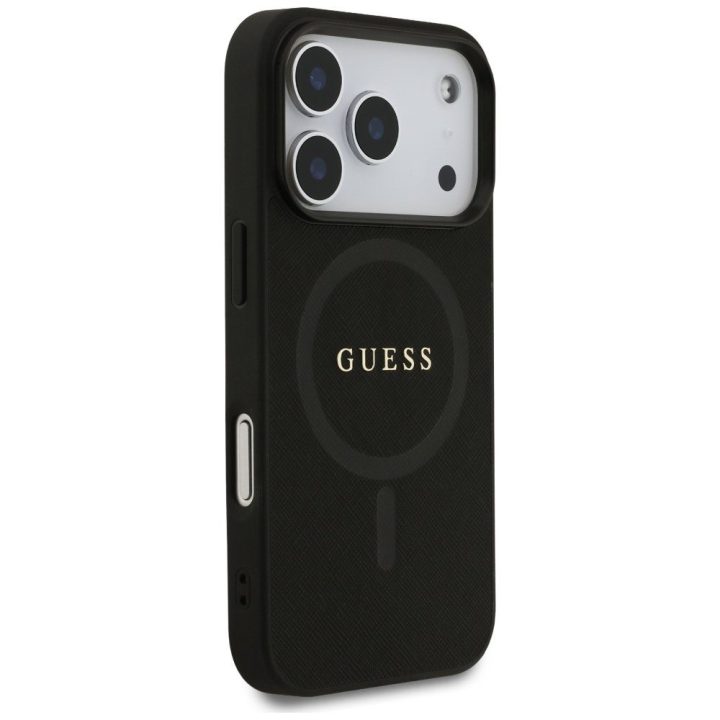 Telefono dėklas iPhone 17 Pro juodas su MagSafe Guess