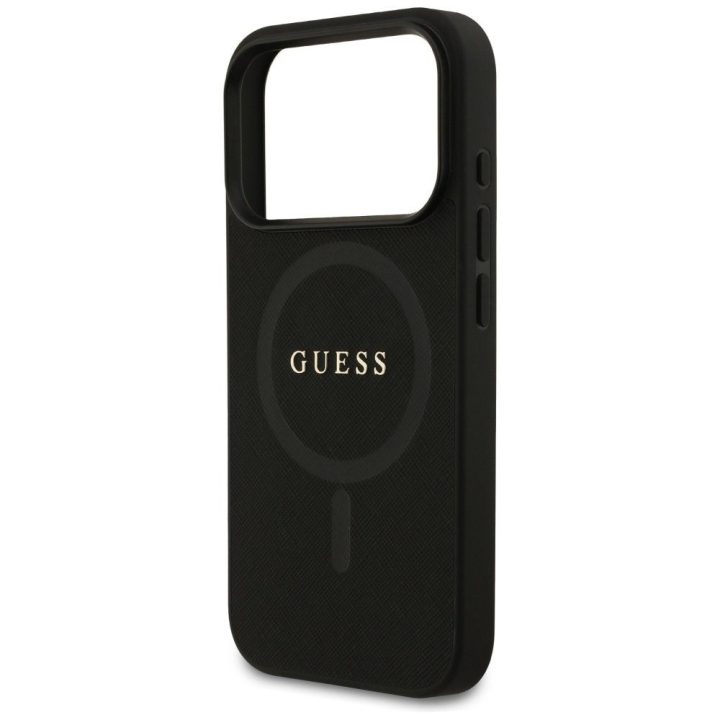 Telefono dėklas iPhone 17 Pro juodas su MagSafe Guess