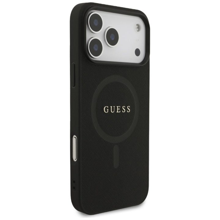 Telefono dėklas iPhone 17 Pro Max juodas su MagSafe Guess