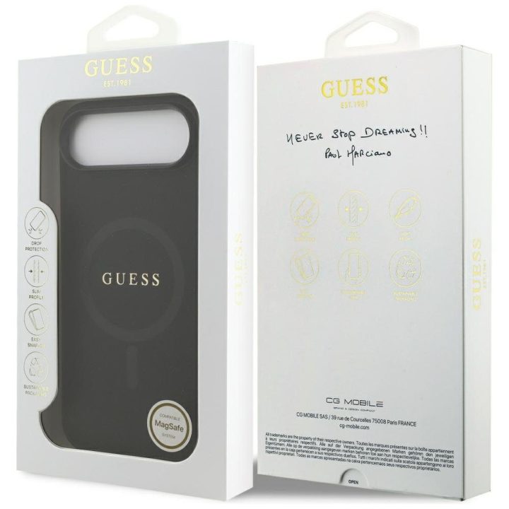 Telefono dėklas iPhone su MagSafe juodas Guess