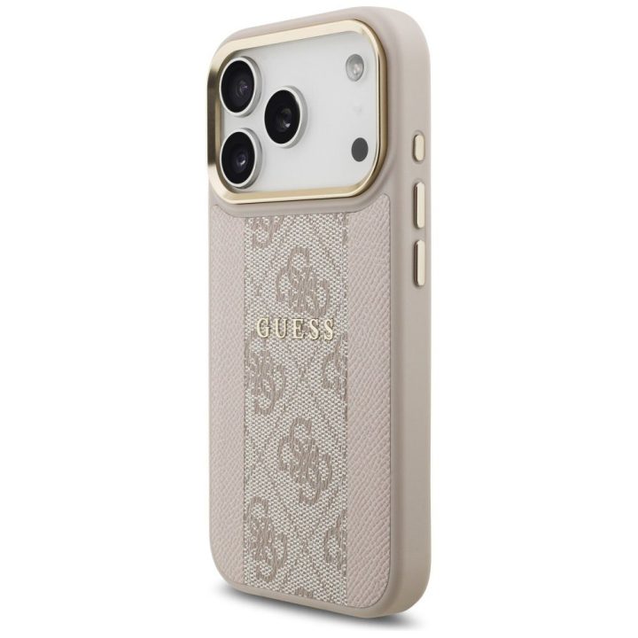 Telefono dėklas iPhone 17 Pro smėlio spalvos Guess