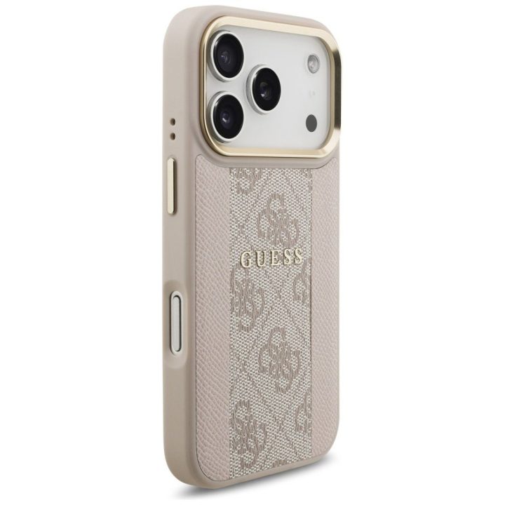 Telefono dėklas iPhone 17 Pro smėlio spalvos Guess