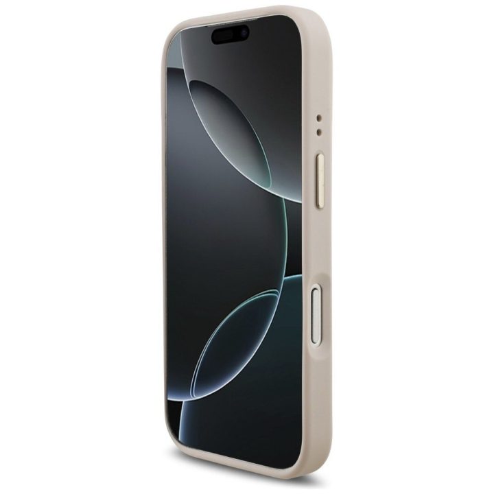 Telefono dėklas iPhone 17 Pro smėlio spalvos Guess
