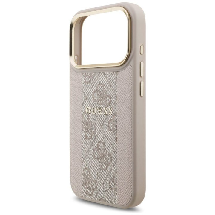 Telefono dėklas iPhone 17 Pro smėlio spalvos Guess