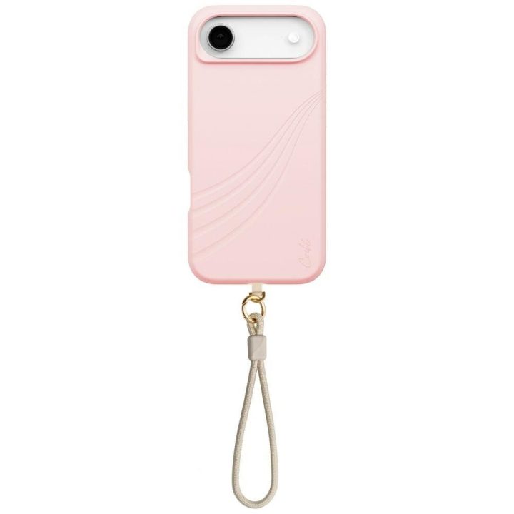 Telefono dėklas iPhone su magnetiniu įkrovimu rožinis Uniq